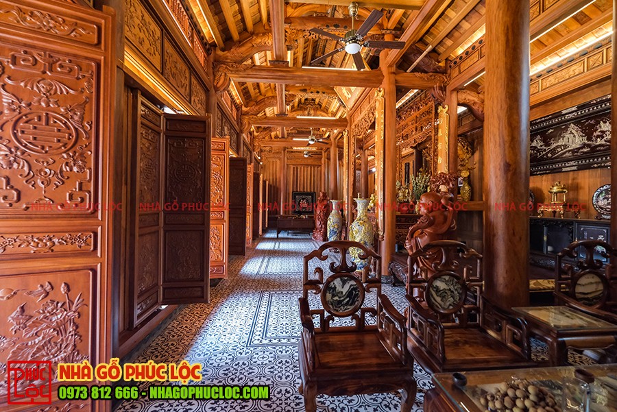 Mẫu nhà gỗ Việt Nam làm với diện tích rộng rãi hơn 100m2