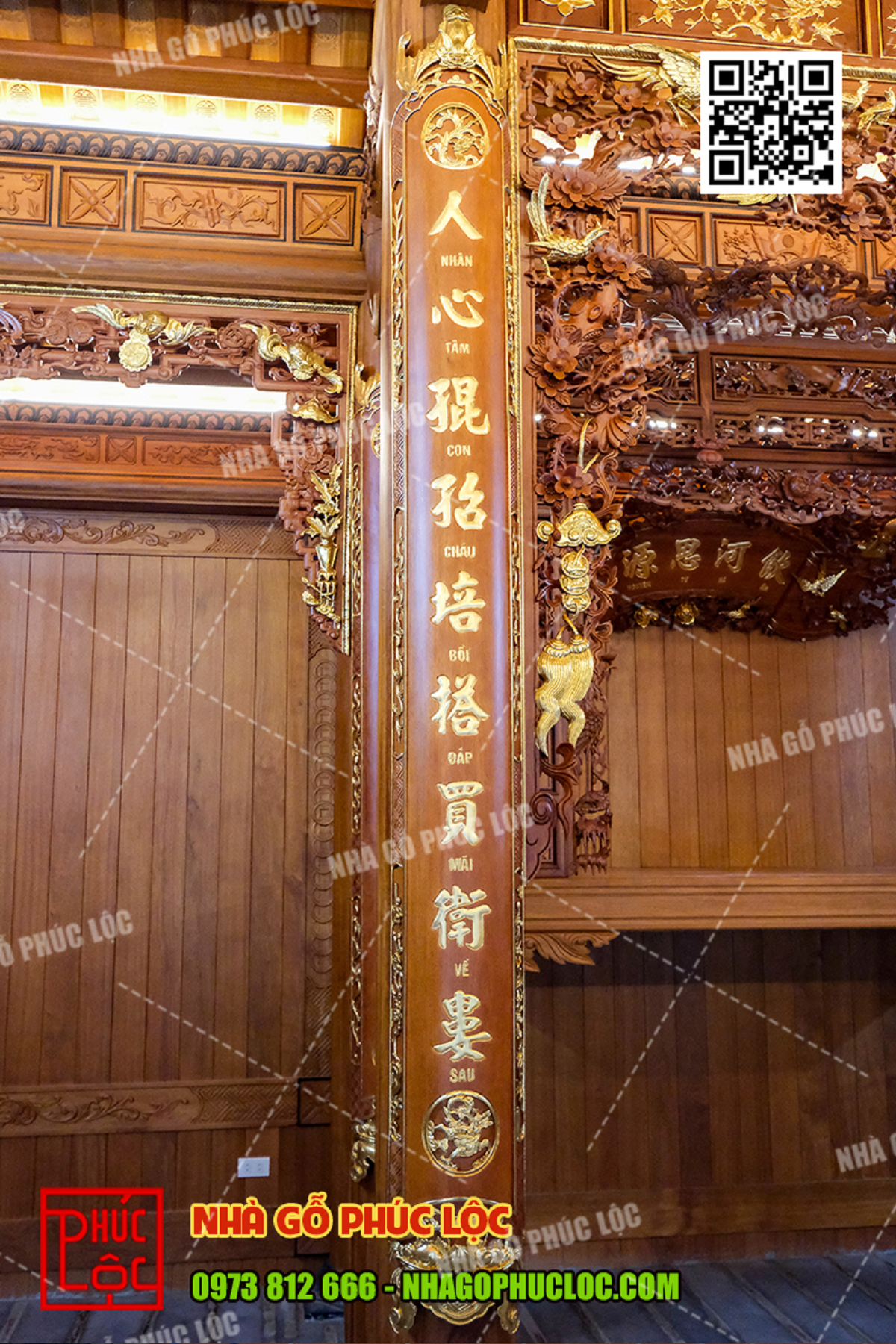 mẫu hoành phi câu đối thờ gia tiên đẹp