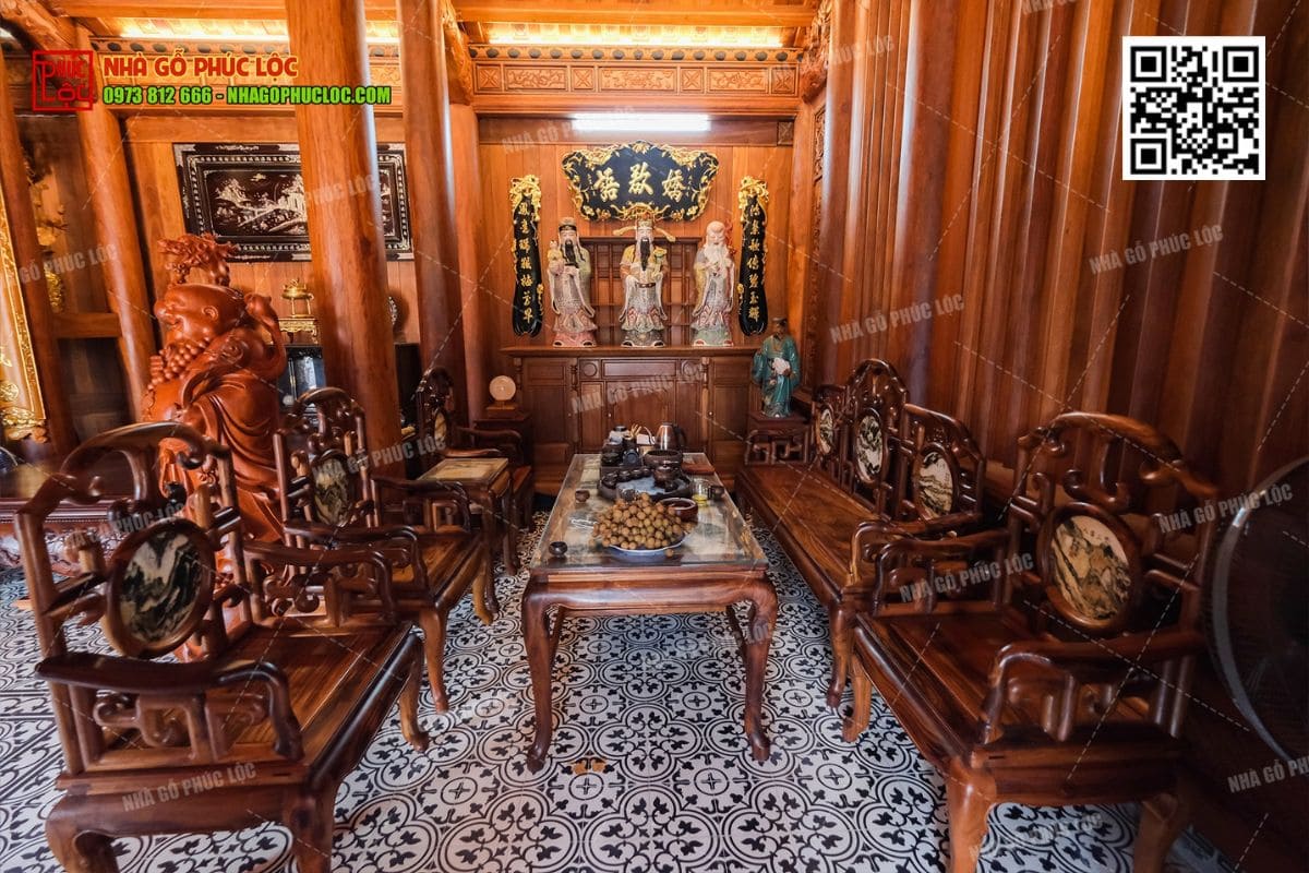 Các loại gỗ tự nhiên phổ biến dùng cho nội thất nhà gỗ