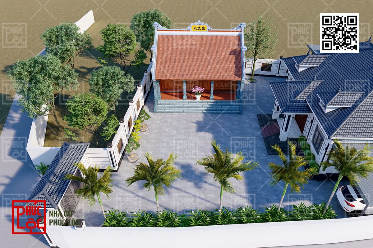 Đảm bảo khoảng lùi và không gian thông thoáng quanh nhà gỗ