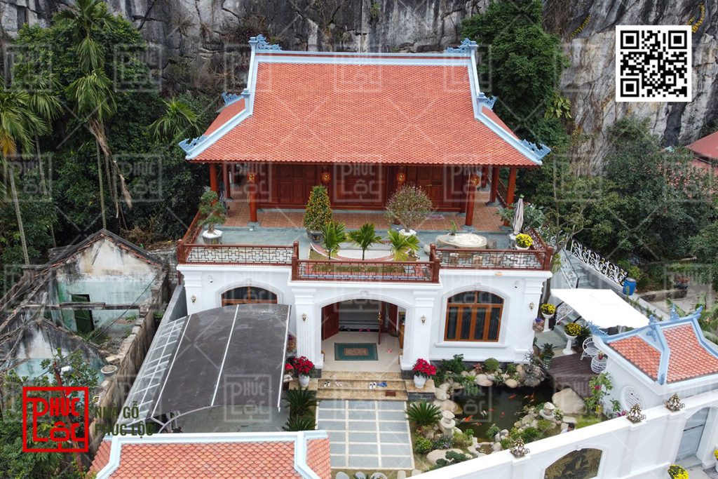 Bố trí sân vườn, hồ nước và lối đi hài hòa