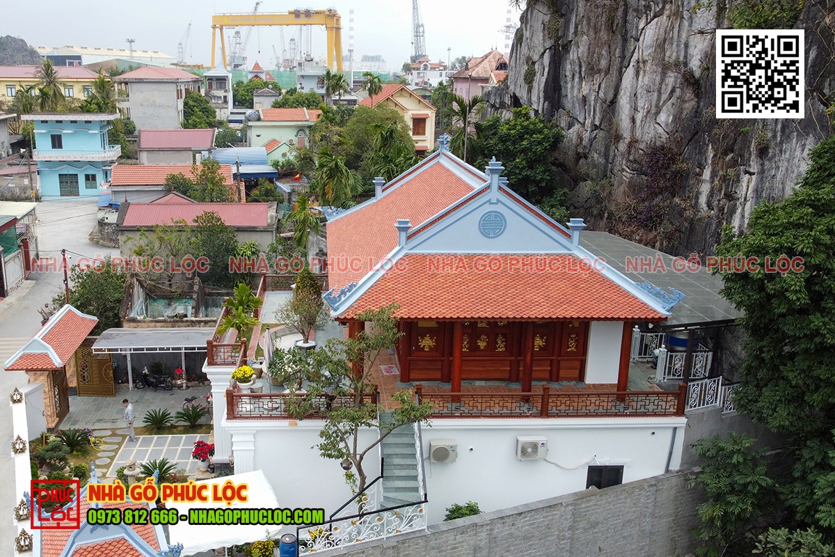 Những lưu ý quan trọng khi xây nhà gỗ trên thế đất tựa núi