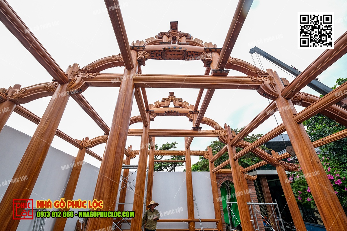 Quy trình làm nhà gỗ cổ truyền cơ bản